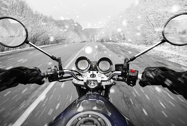Motocykl zimą